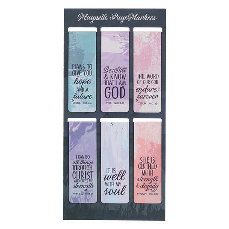 Rejoice in the Lord Puprle Floral Cross Bookmark Set - Philippians 4:4