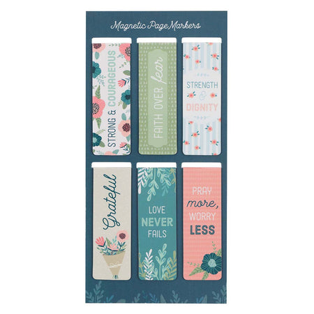 Magnetic Page mark Set - Succulent Garden