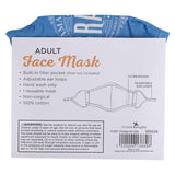 Amazing Grace Reusable Blue Coton Face Mask