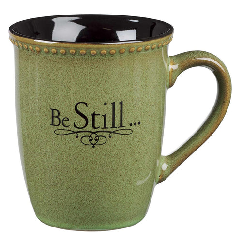 Stoneware Mug - Be Still Sage Green
