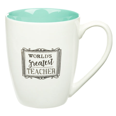 World's Best Teacher Ceramic Coffee Mug - Ecclesiastes 2:26