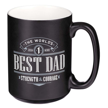 Ceramic Mug & Keyring Boxed Gift Set -  The World's Best Dad Joshua 1:9