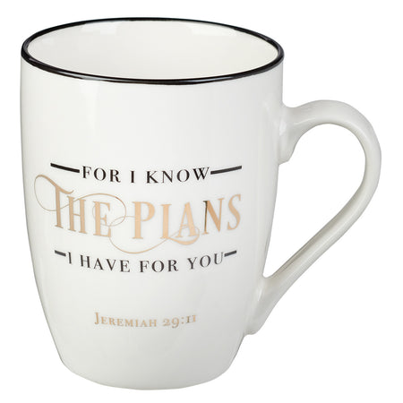 Be Strong and Courageous Pink Ceramic Coffee Mug with Exposed Clay Base - Joshua 1:9