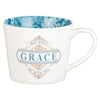 God's Grace Teal Paisley Ceramic Coffee Mug