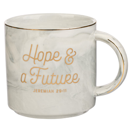 Plans for Hope and a Future Burgundy Ceramic Camp-style Mug - Jeremiah 29:11