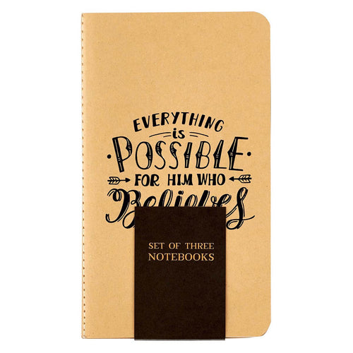 Set of 3 Notebooks - Rejoice Philippians 4:4