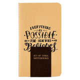 Set of 3 Notebooks - Rejoice Philippians 4:4