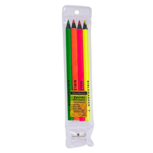 Dry Highlighter Pencil Set with Sharpener: Jumbo Size