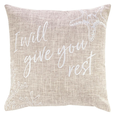 Square Pillow - Gather Here With A Grateful Heart