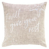 Square Pillow - Give You Rest (Tan)