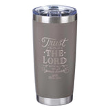 Trust In The Lord Stainless Steel Mug in Taupe - Proverbs 3:5