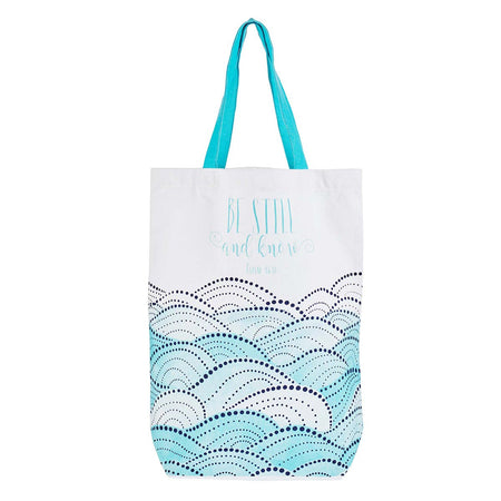 Be Still Canvas Tote Bag - Psalm 46:10