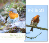 Notecards Just to Say : Robins