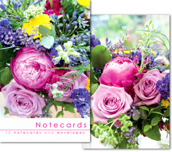 Notecards: Pink Anemone Close Up