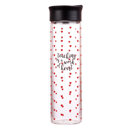 Be Still Vintage Floral Stainless Steel Water Bottle – Psalm 46:10
