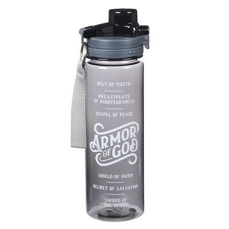 Water Bottle with Bamboo Lid - Be Strong